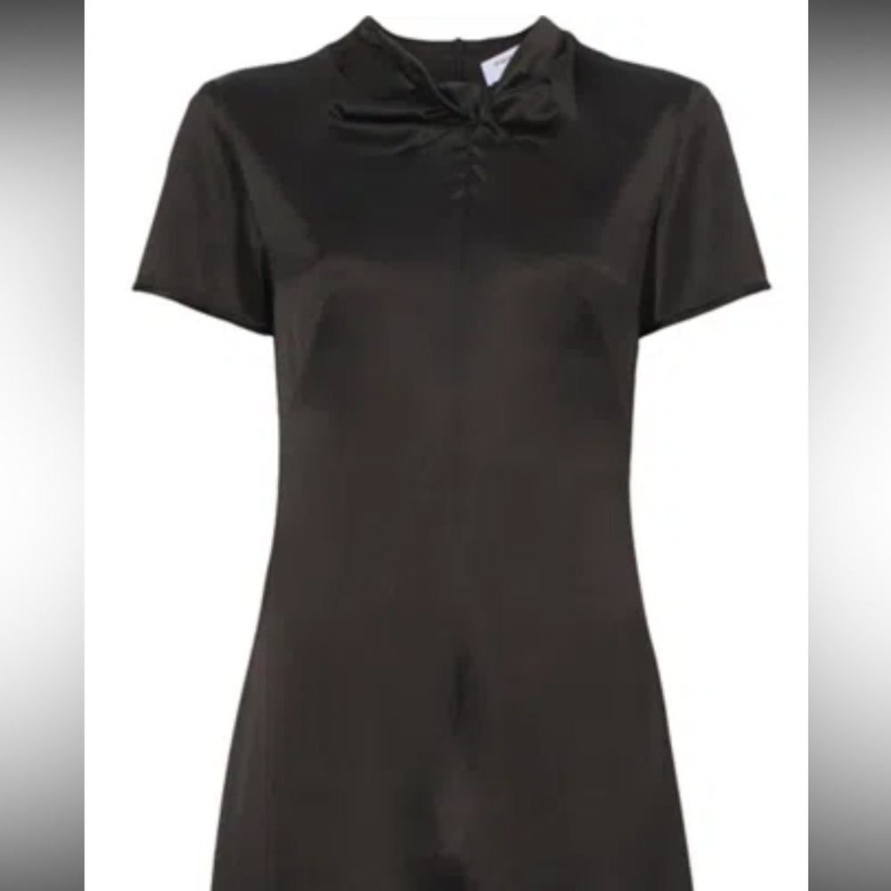 Proenza Schouler Black Tie Front Sheath Mini Dress